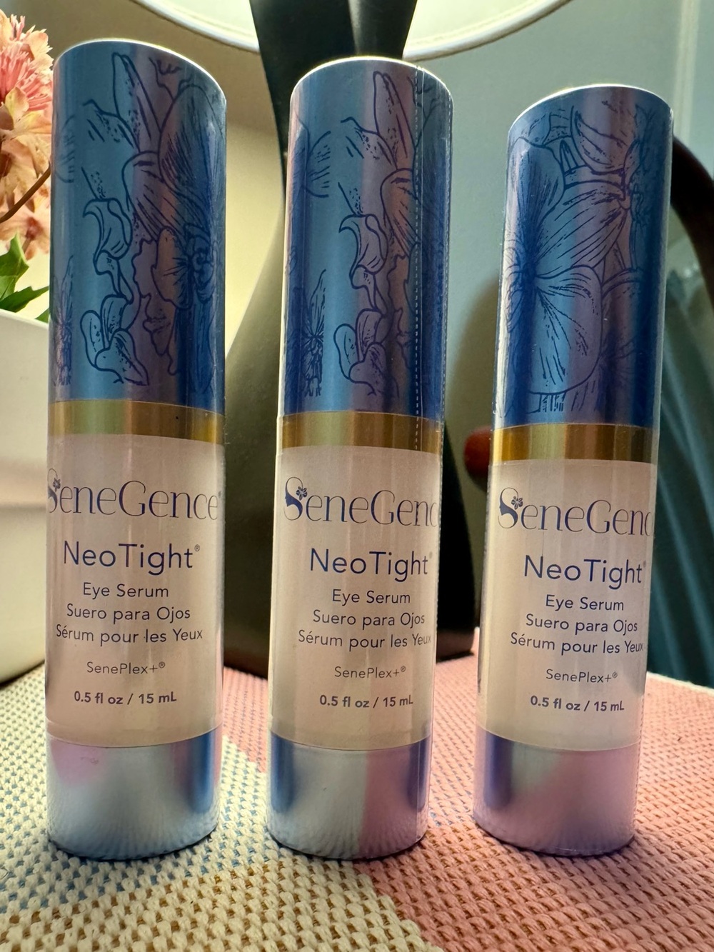SeneGence NeoTight Eye Serum - Blue and Gold Accents